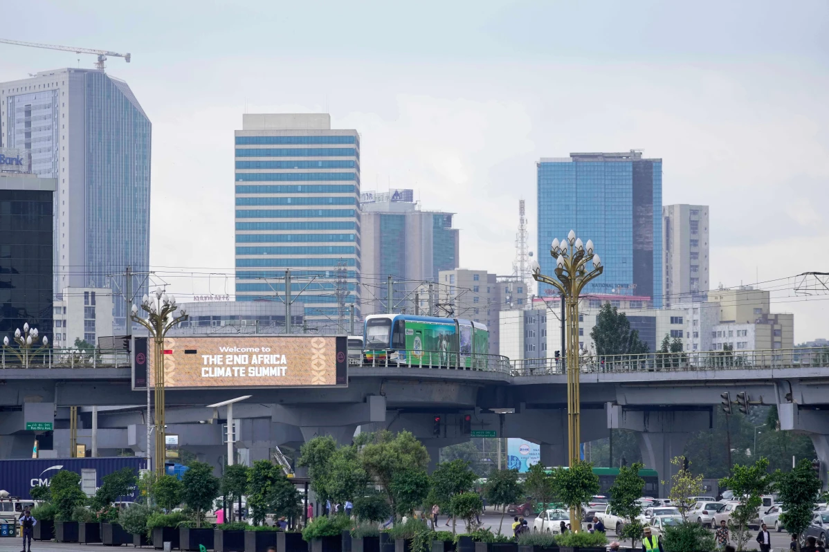Addis Ababa skyline amid reports of overnight explosions and renewed fighting in Ethiopia